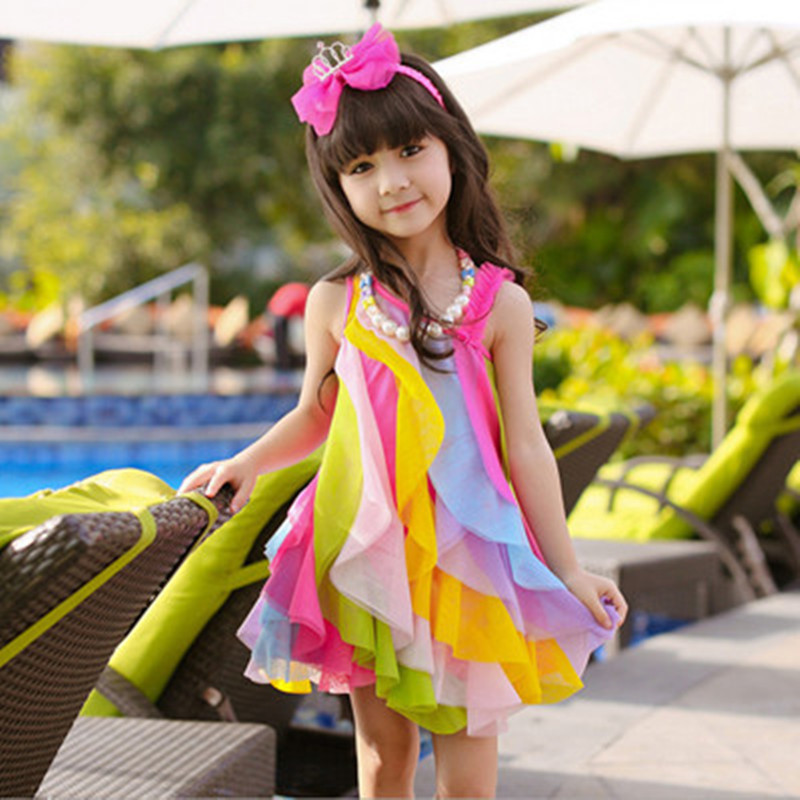 Summer Gauze Clothing - Ragazze estive vestono senza collana Abbigliamento