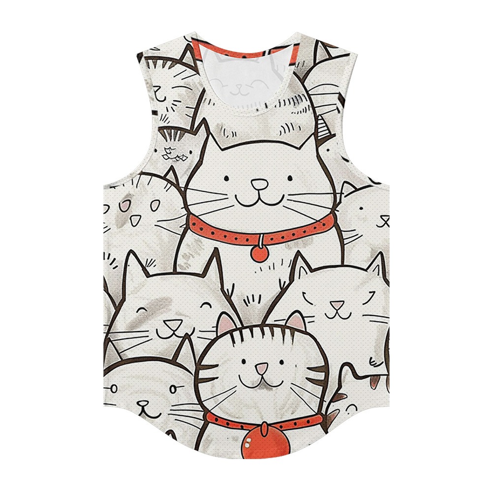 Summer Clothing Essentials Men - Gilet da uomo Trendy Kawaii Lucky