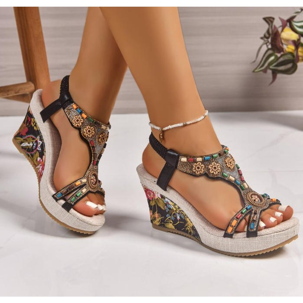 Summer Clothing Sale - Sandali Donna Estivi in Pelle con