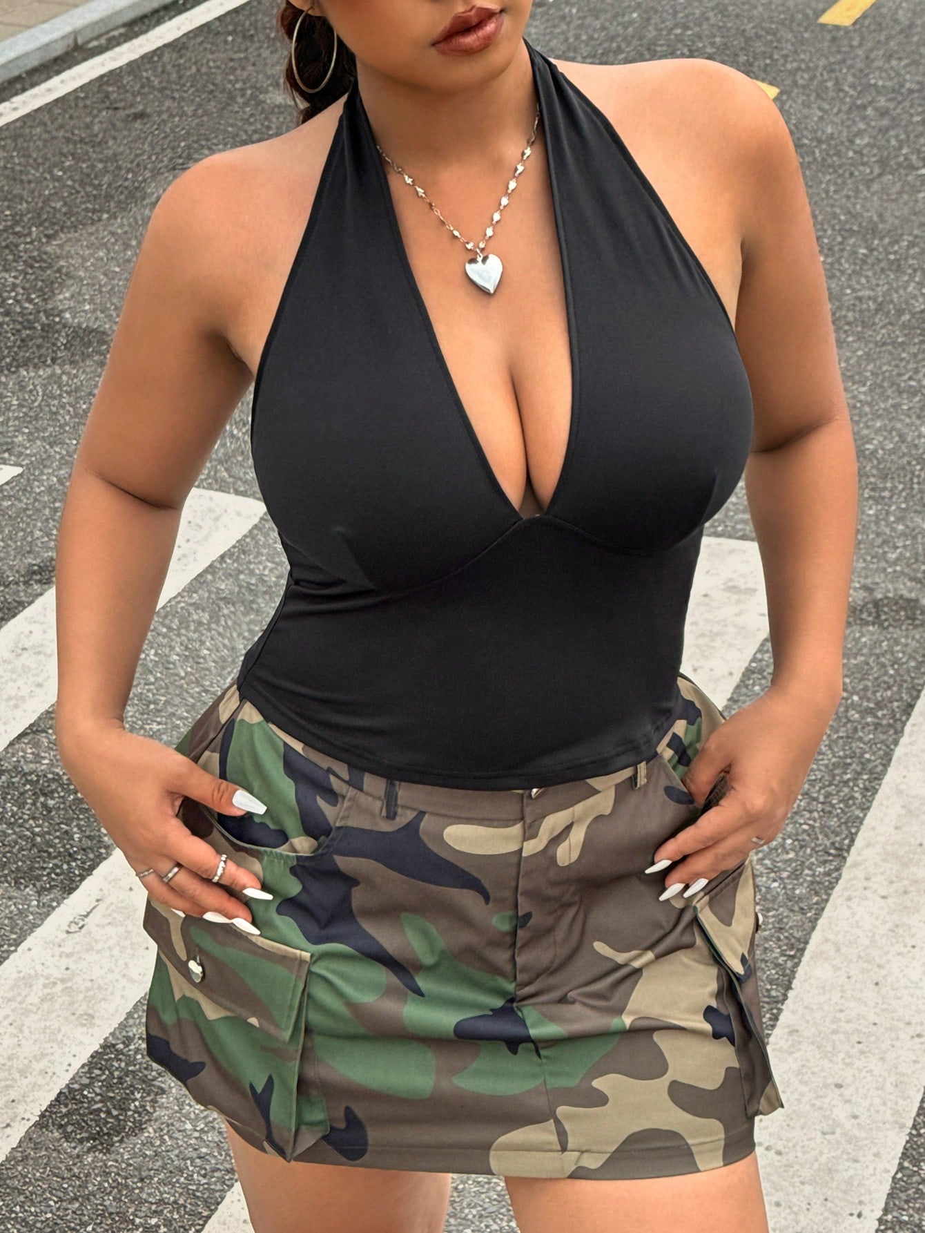 Summer Clothing Plus Size Women - Nuova moda tinta unita taglie forti