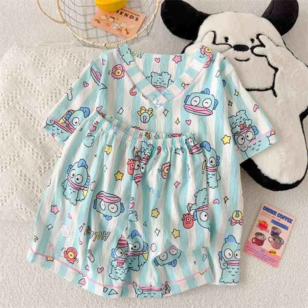 Summer Clothing Clearance - Pigiama da donna Sanrio Hangyodon, set