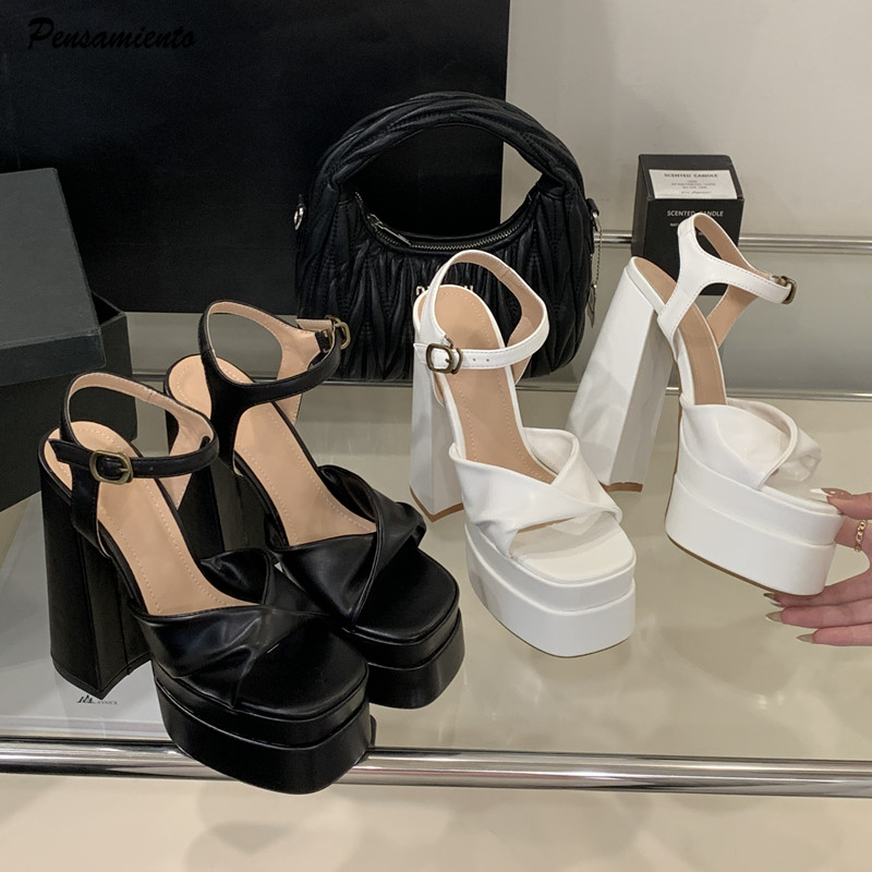 Summer Clothing Sale - Star style Fashion Doppia piattaforma Zeppe