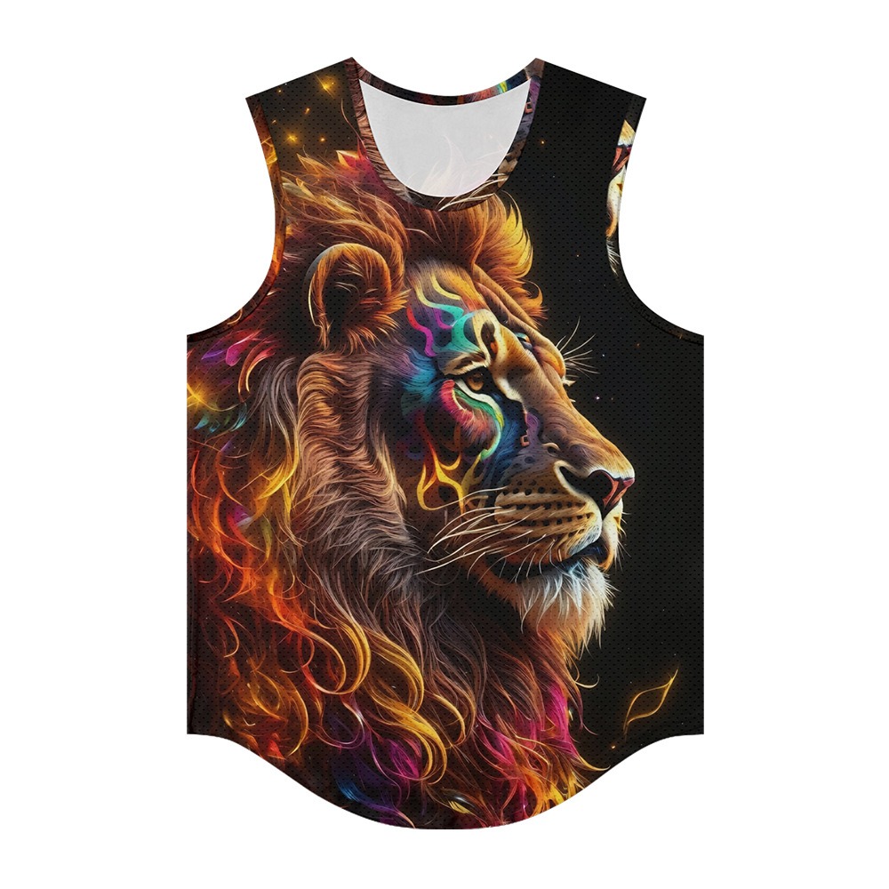 Summer Clothing Essentials Men - Gilet da uomo Trendy Aura Leone
