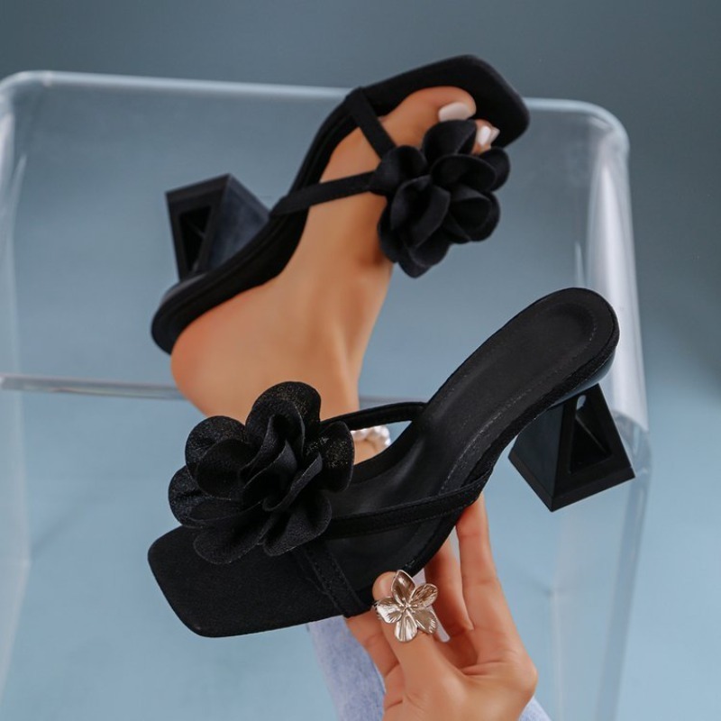 Summer Clothing Sale - Sandali da Donna con Decorazione Floreale