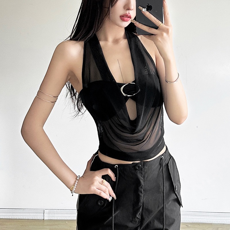 Summer Gauze Clothing - Completo due pezzi sexy da donna: