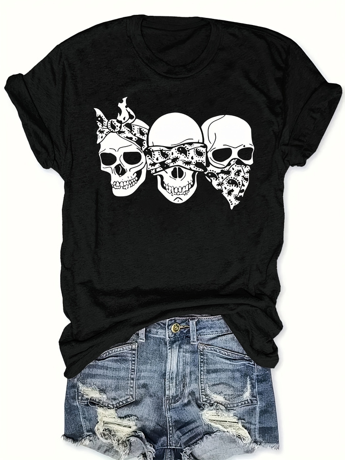 T-shirt Happy Cartoon Skull, v - Summer Loving Clothing recensione e prezzo