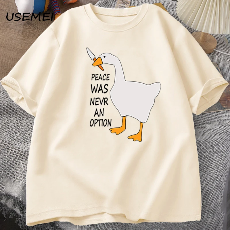 T-shirt Goose Peace Was Never  - Summer Clothing Options recensione e prezzo