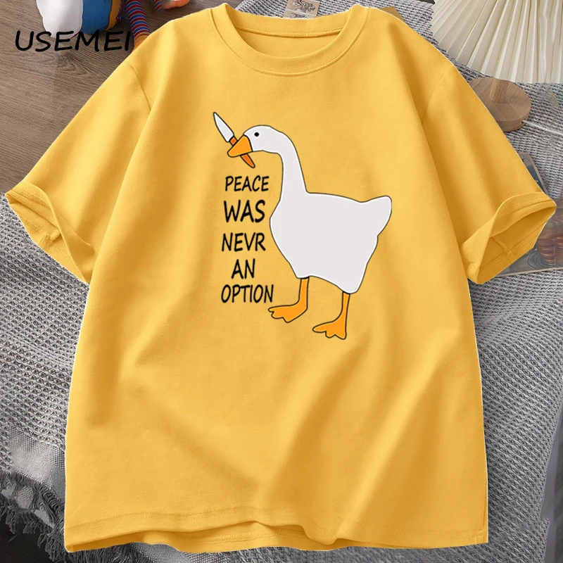 T-shirt Goose Peace Was Never  - Summer Clothing Options recensione e prezzo