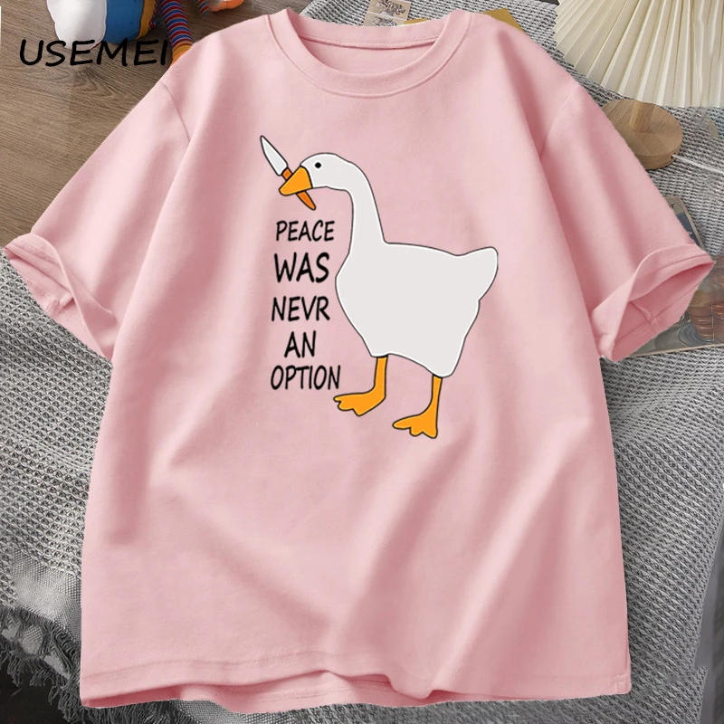 T-shirt Goose Peace Was Never  - Summer Clothing Options recensione e prezzo