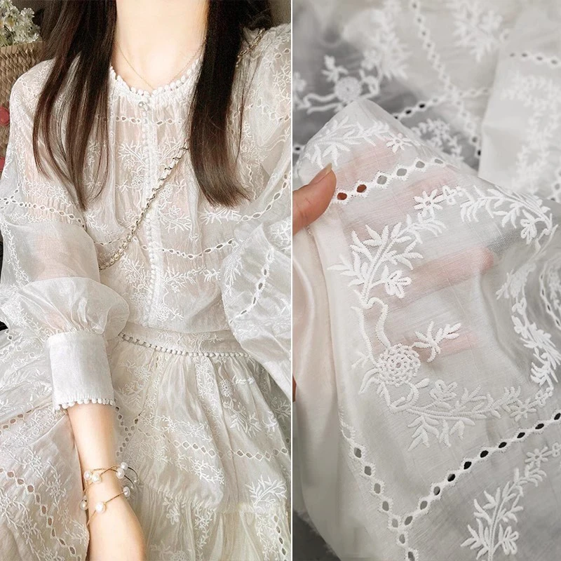 Tessuto a fiori con ricamo cav - Summer Gauze Clothing recensione e prezzo