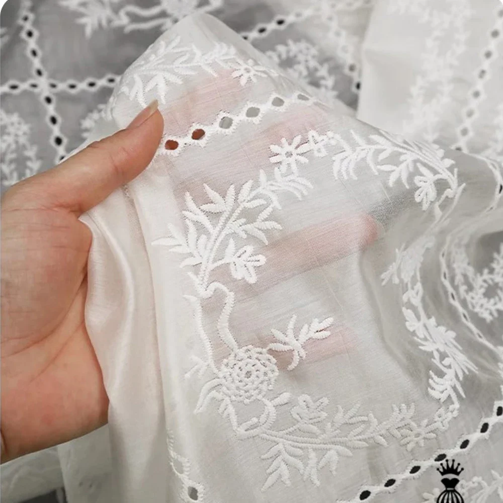 Tessuto a fiori con ricamo cav - Summer Gauze Clothing recensione e prezzo
