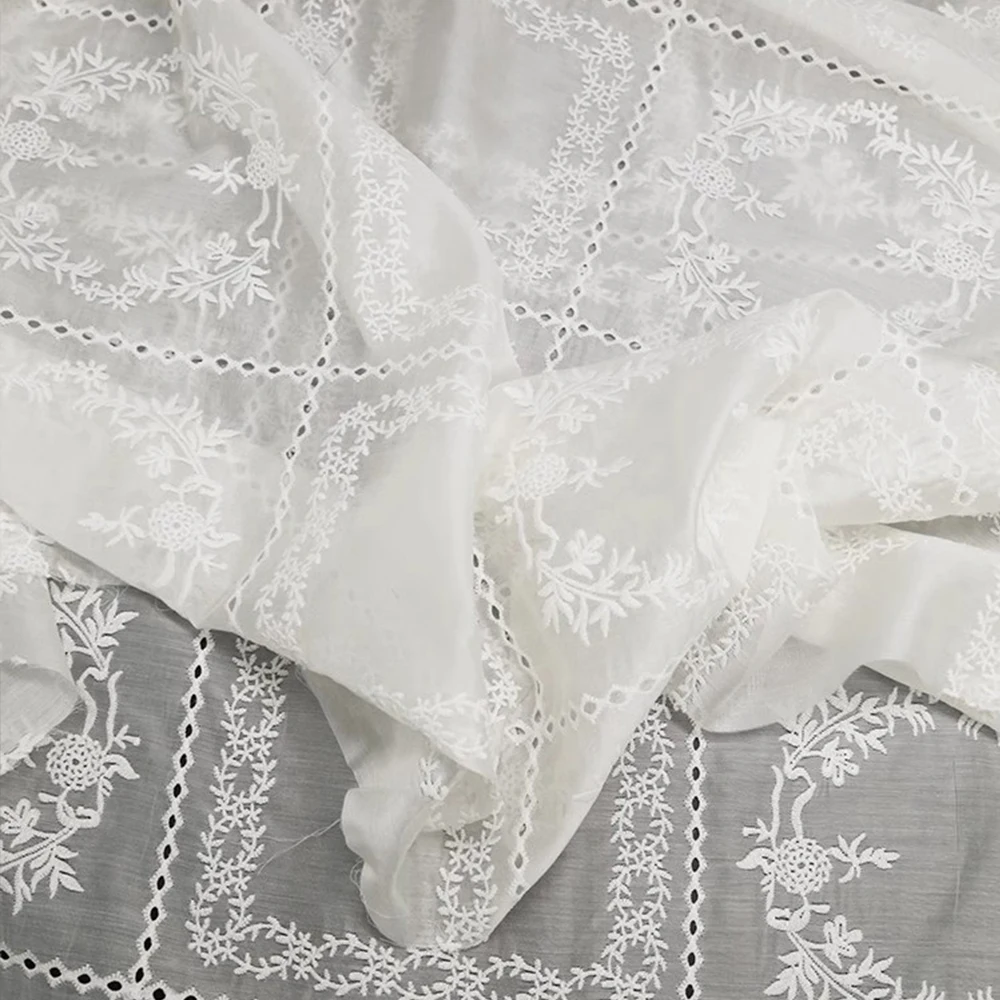 Tessuto a fiori con ricamo cav - Summer Gauze Clothing recensione e prezzo